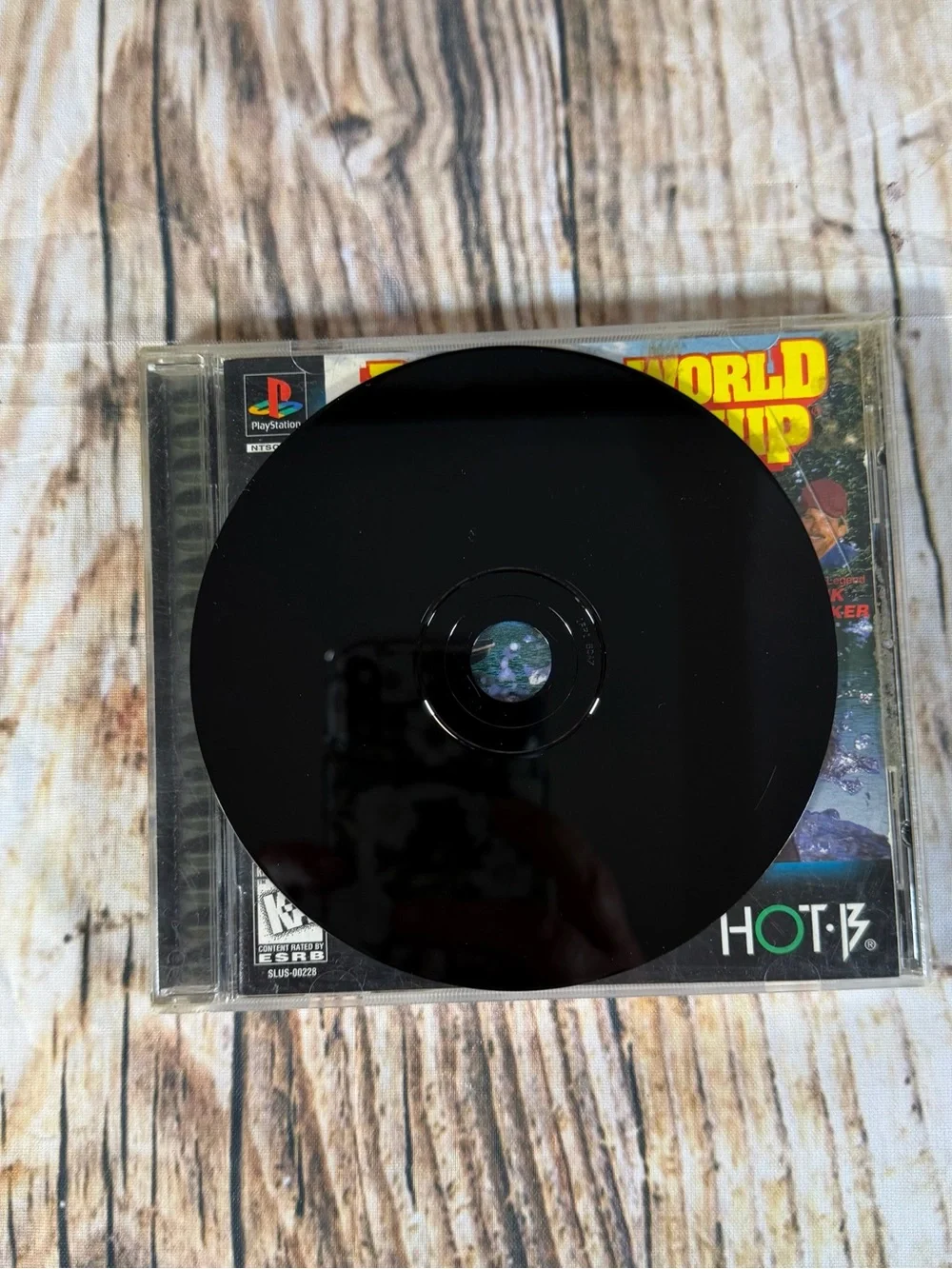 PlayStation 1 PS1 Big Bass World Championship 1996 Black Label Complete Game